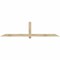 Ekena Millwork Eugene Rough Sawn Timber Gable Bracket, Douglas Fir, 96"W x 24"H x 4"D x 4"F, 6/12 Pitch GBW096X24X0404EUG00RDF - alternate 1